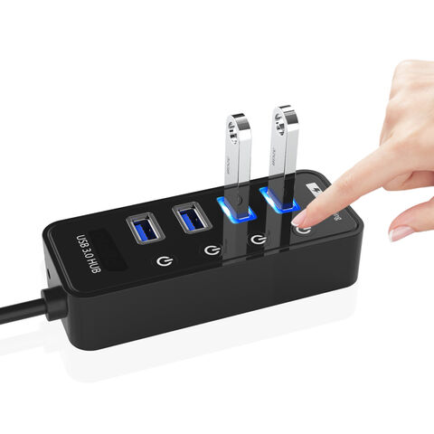 Buy Wholesale China Factory High Quality Usb 3.0 Hub With Switches With Power  Adapter & Usb Hub at USD 6.1