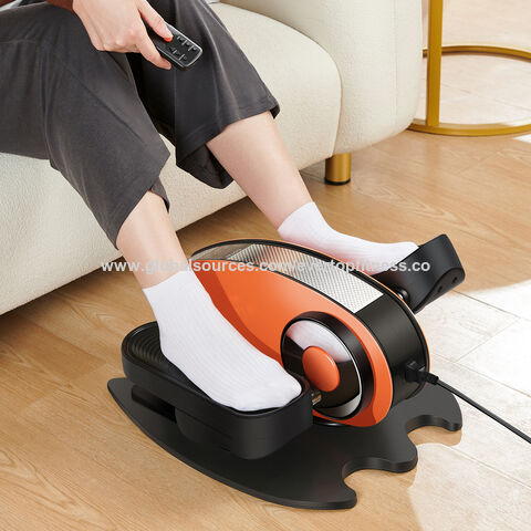 Mini máquinas elípticas compactas con rodillo de masaje para uso doméstico Ejercitador de pedal de bicicleta para adultos mayores
