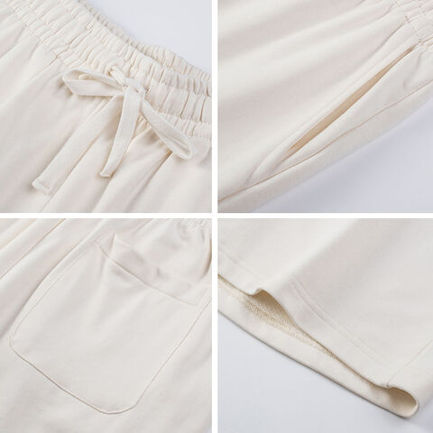 Shorts Molleton French Terry Homme Délavé Acide, Impression Sérigraphique Vintage en Coton de Haute Qualité, Fabricant Personnalisé