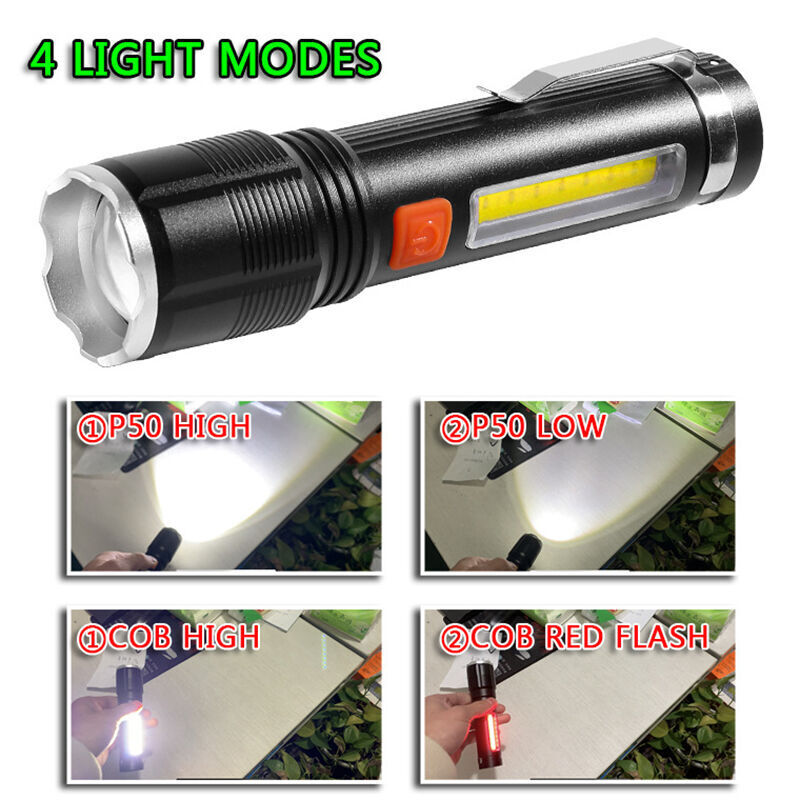 Buy Wholesale China Camping Flashlight Led+cob Flashlight Cob Led Work ...