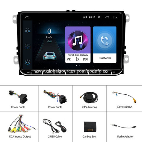 Achetez en gros Podofo 9 android 13 Voiture Radio Carplay Stéréo Autoradio  Avec Canbus Wifi Gps Fm Rds Pour Vw/seat/skoda/passat/golf Chine et  Autoradio Carplay Bluetooth Autoradio Pour Vw à 56.87 USD