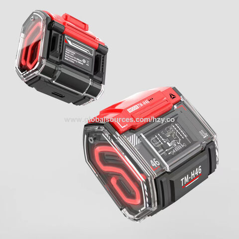 Auriculares Gaming TWS con diseño transparente único, luz RGB, sonido Hi-Fi y bajos potentes para una experiencia inmersiva