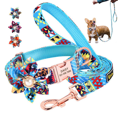 Personalized Dog Cat Collar with Cute Bow Tie & Bell ID Tag Engraved  Adjustable