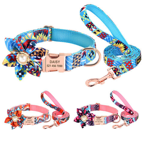 Personalized Dog Cat Collar with Cute Bow Tie & Bell ID Tag Engraved  Adjustable