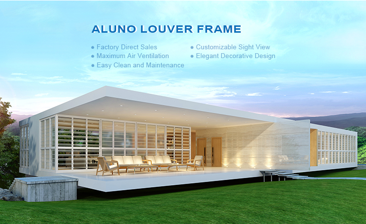 Aluno Best Quality Sf-700 19mm Thickness Blade Jalousie Louvre Window ...