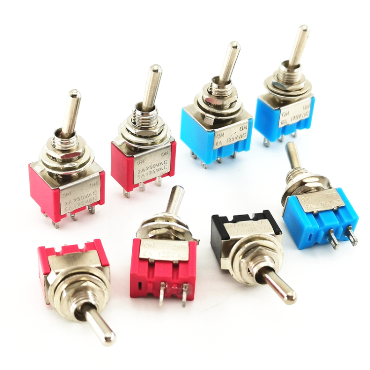 Buy Wholesale China Mts103 Dpdt Metal Miniature Red Toggle Switch 3
