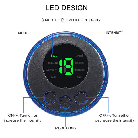 EMS Foot Massager Pad Mat, Electric Foot Massagers, Portable USB  Rechargeable Foot Massager Pad, 8 Modes 19 Intensity Adjustments