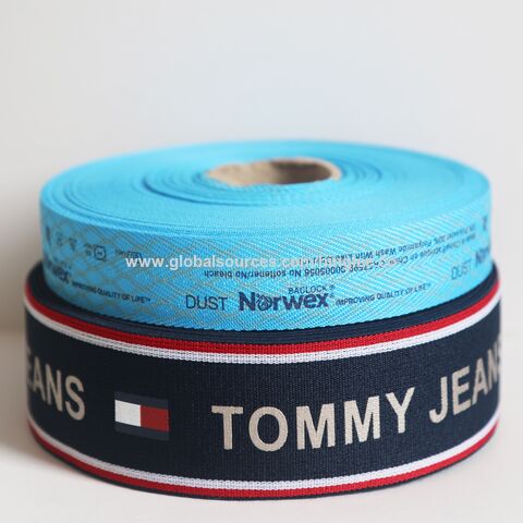 Manufacturer Supply 1cm China Red Elastic Tape with Logo Embossed