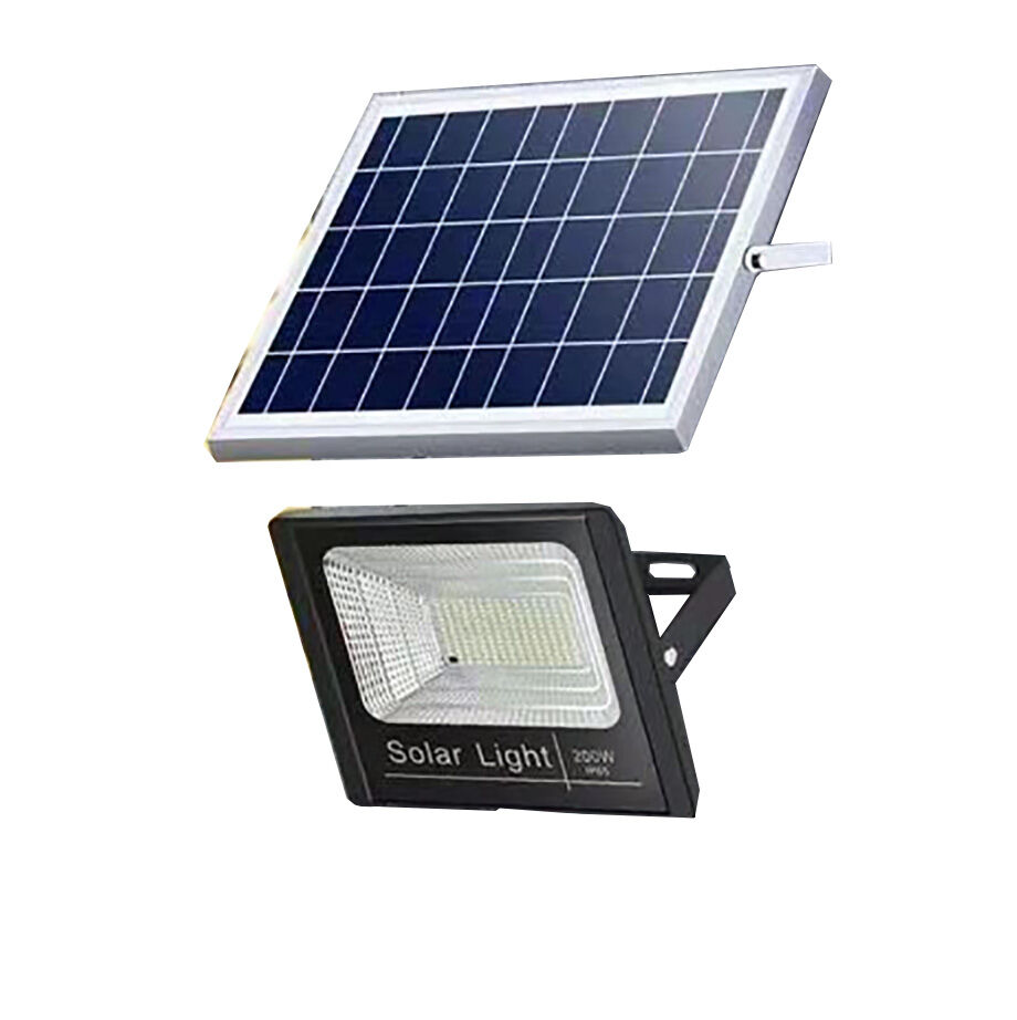 Kit x 4 focos solares exterior con panel solar - 5W - IP66 - 3000K
