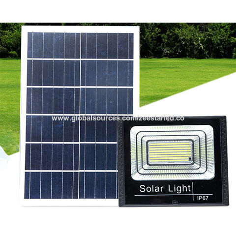 Kit x 4 focos solares exterior con panel solar - 5W - IP66 - 3000K