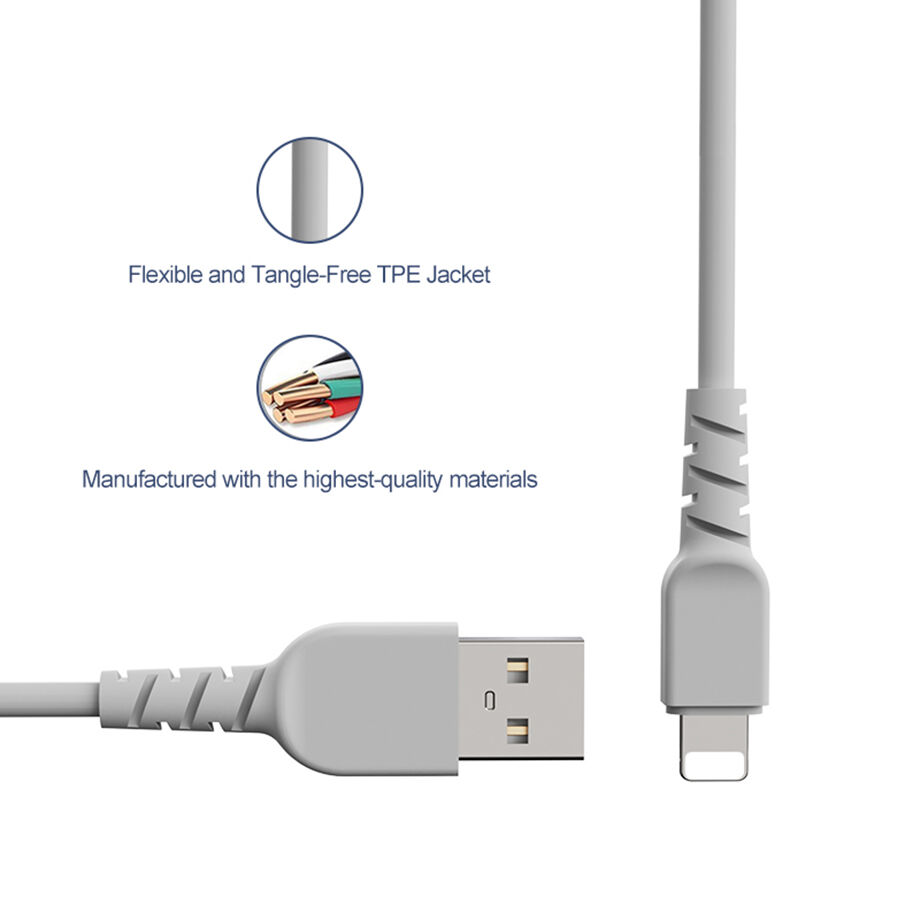 Buy Wholesale China Topselling Grey 1m 2.4 A Usb 2.0 Data Cable Usb To