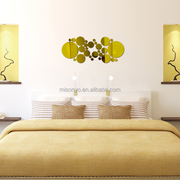 Setting Image Decals Buy Wholesale China Geometric Circle Mirror Wall Sticker Removable ...