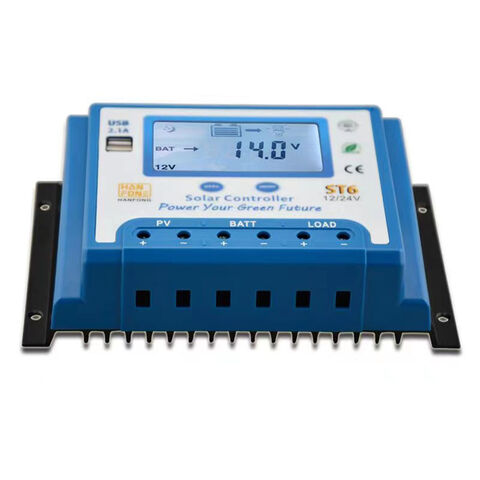 60A Solarladeregler Automatischer Schalter LCD-Display 12V 24V