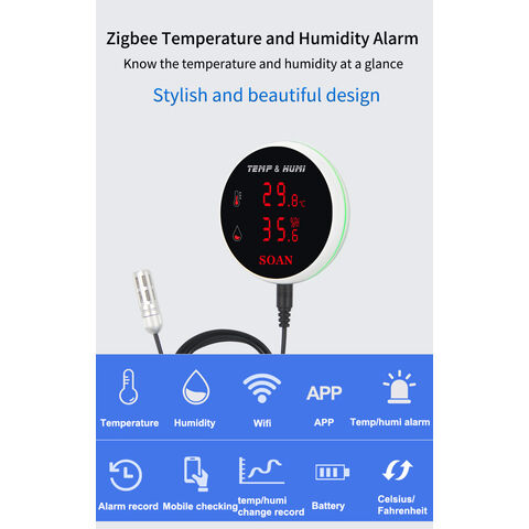 Achetez en gros Tuya Smart App Zigbee Capteur De Température Et D