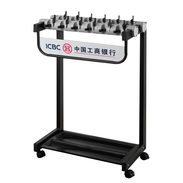 Custom Logo Commercial 24 Lock Storage Rack Umbrella Stand