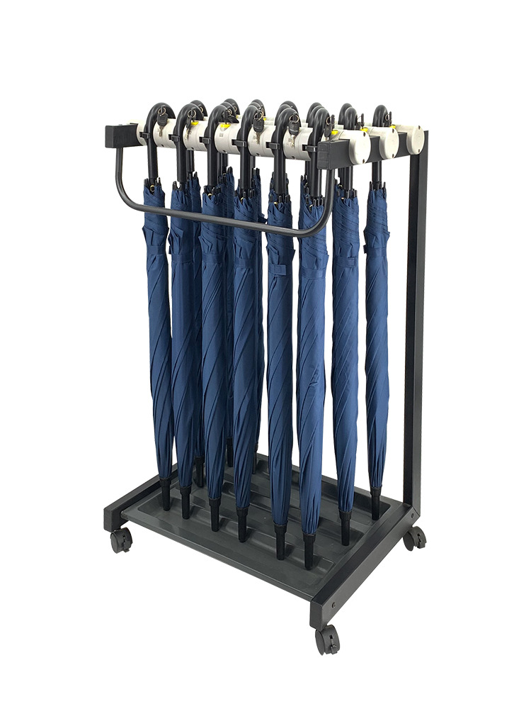 Custom Logo Commercial 24 Lock Storage Rack Umbrella Stand