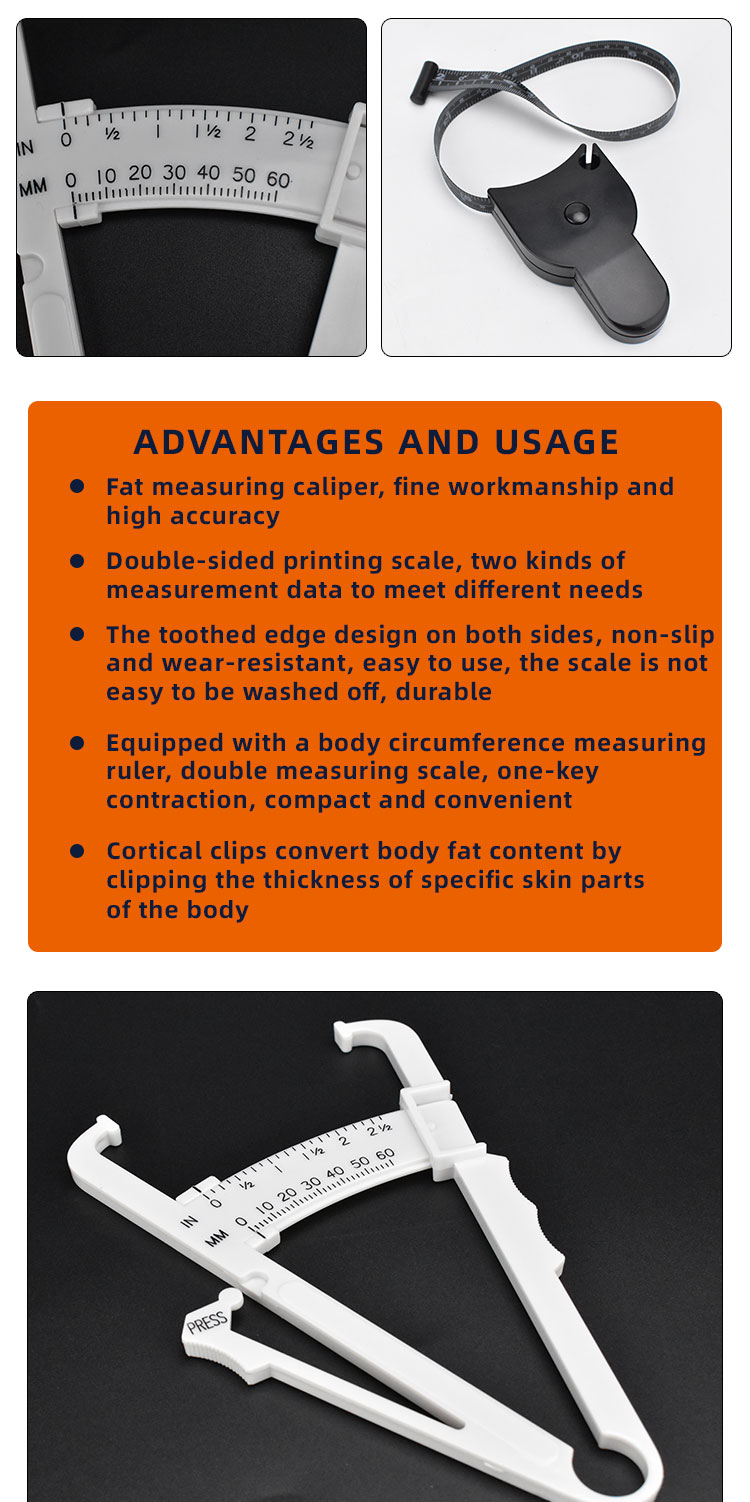 Body Fat Caliper, Digital Fat Caliper, Wear-Resistant Digital