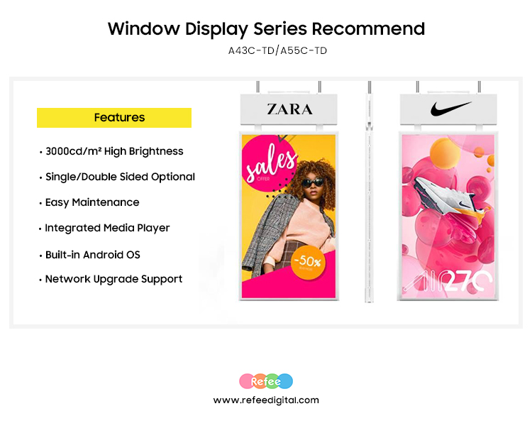 Buy Standard Quality China Wholesale Indoor Window Display Double Sided