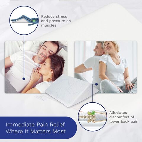 Buy Wholesale China Back Support Systems The Angle Eco Friendly, Medical  Quality Memory Foam Bed Wedge Leg Pillow For Back Pain