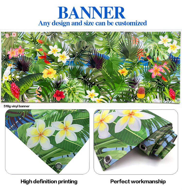Eyelet cut mesh fence banner