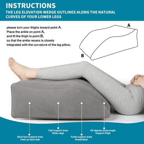 Almohada de elevación de cadera, almohada de doble confort