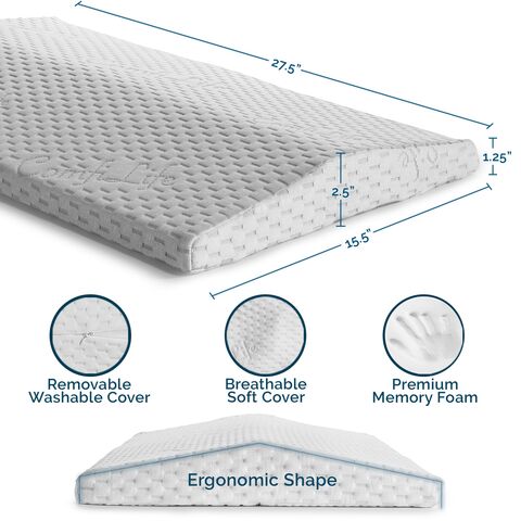 4 Colors Soft Memory Foam Sleeping Pillow for Lower Back  Pain,Multifunctional Lumbar Support Cushion for Hip,Sciatica and Joint Pain  Relief,Orthopedic Side Sleeper Bed Pillow