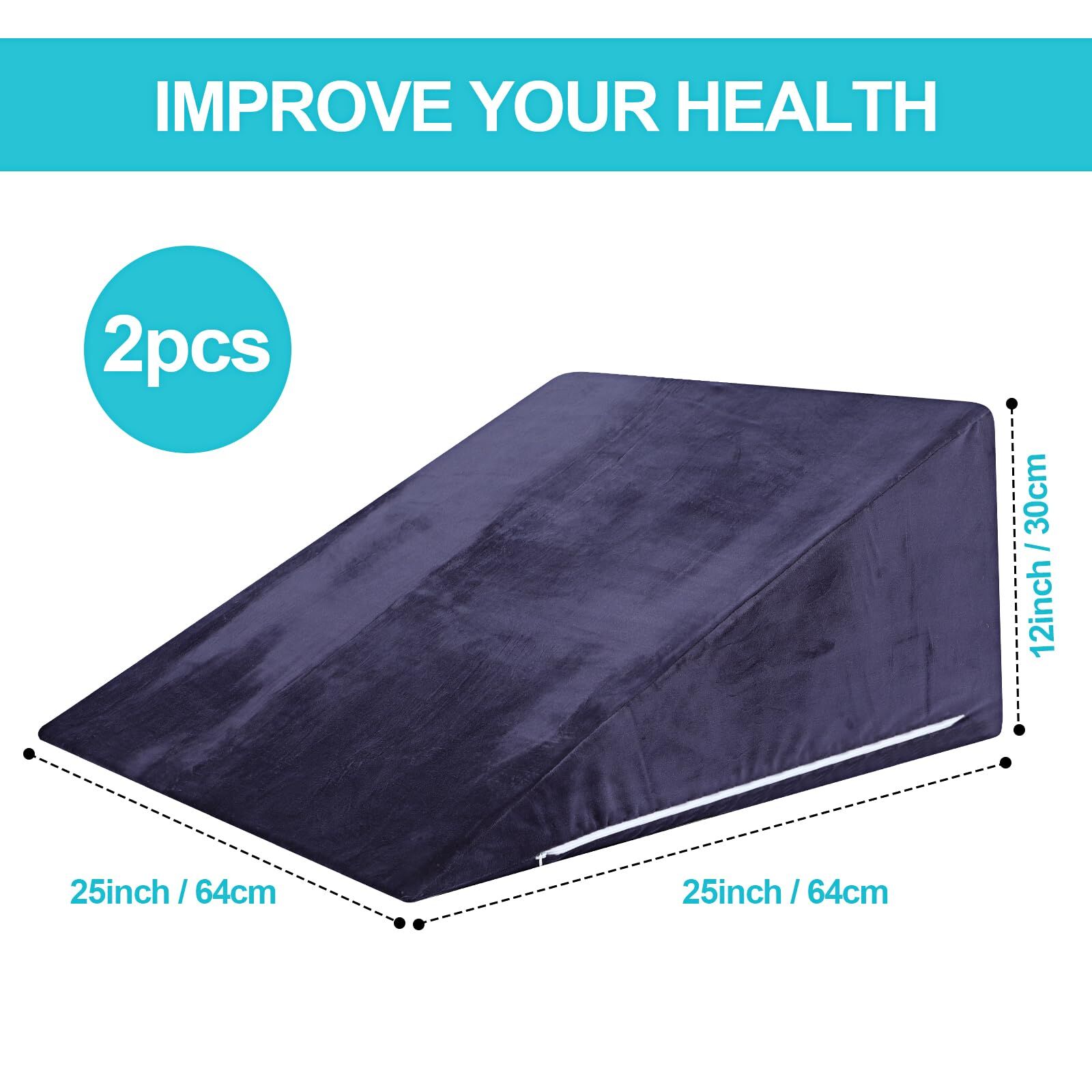 Buy Wholesale China Bed Wedge Pillow 25" X 25" X 12" Triangle Pillow