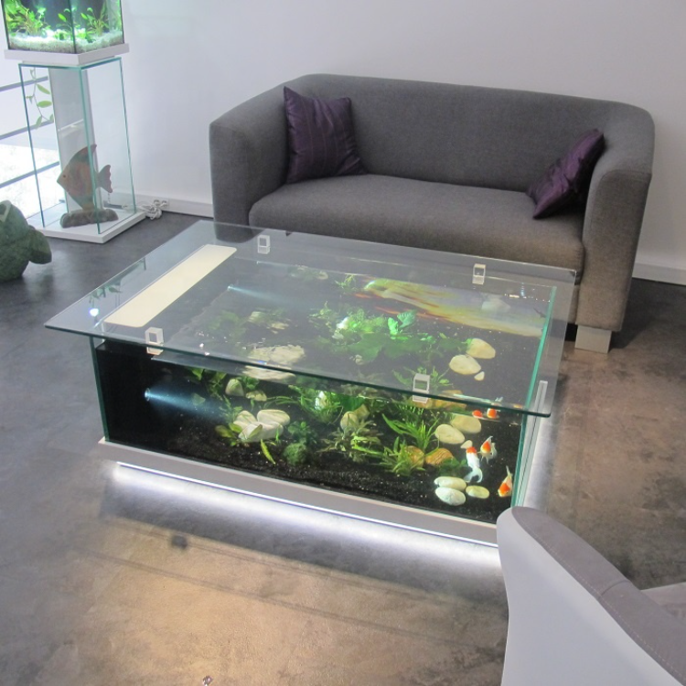 Pvc fish tank coffee table best sale