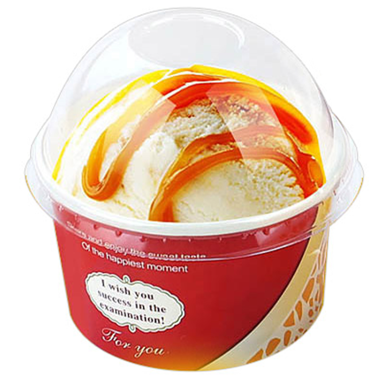Buy China Wholesale Wholesale Ice Cream Paper Cup Custom Logo Paper  Disposable Dessert Yogurt Paper Bowl With Lid & 250ml Paper Ice Cream Paper  Cup $0.1