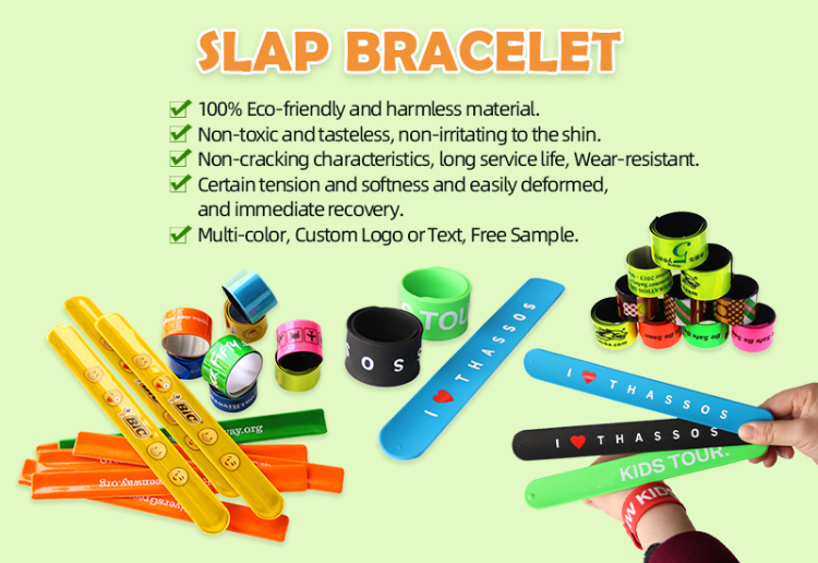 ZCYSRLQIN Silicone Rubbber Slap Bracelets Plain Slap Bracelets Wrist Soft And Safe Slap Bands Wrap Band For School Party Favo