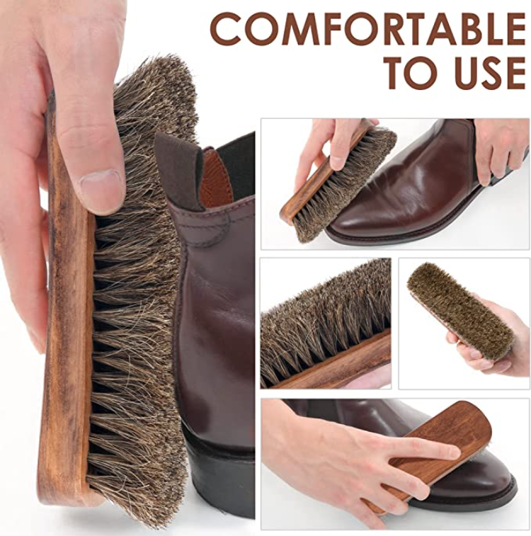 Buy Wholesale China 6.7" Horsehair Shoe Shine 100 Soft Genuine Horse