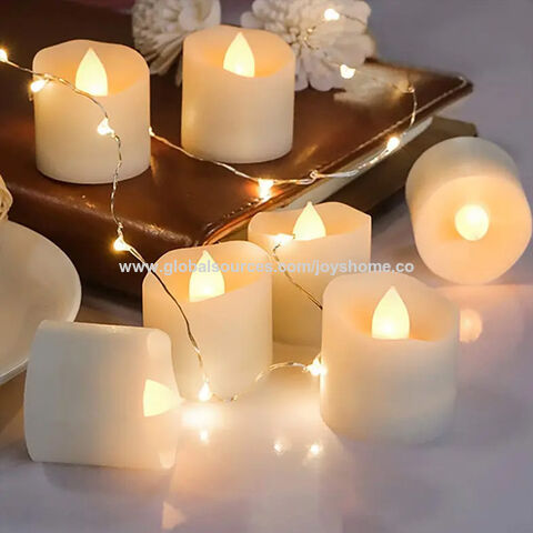 12pcs LED Taple Bougies de bougie, bougies de fenêtre à batterie sans flamme  pour des cadeaux