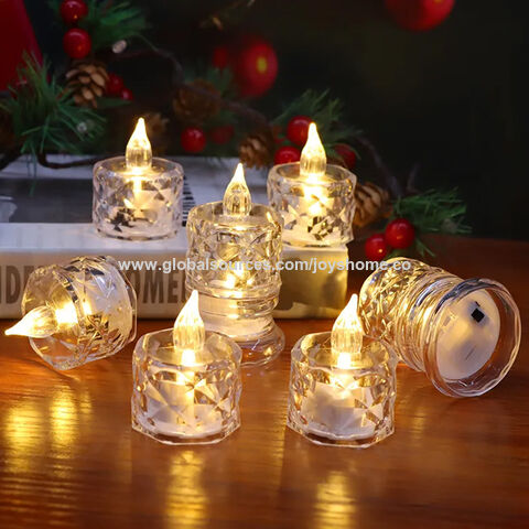 Christmas Decoration Craft Gift Battery Operated Flickering LED Glitter Tea  Candles - China LED Candle and LED Light price