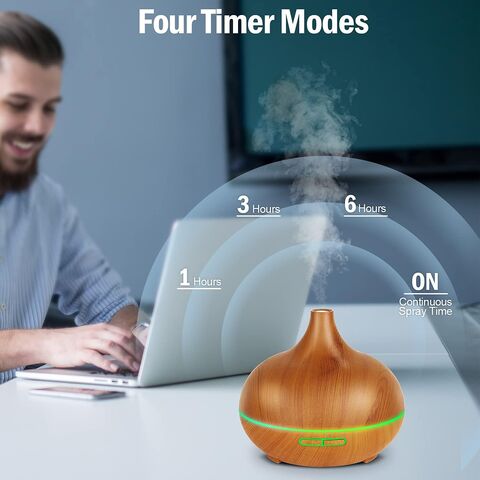 Wooden Onion Aromatherapy Air Humidifier Essential Oil Lamp
