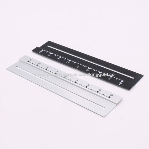 Regla de medición de aluminio personalizada, pieza de estampación