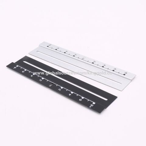 Regla de medición de aluminio personalizada, pieza de estampación