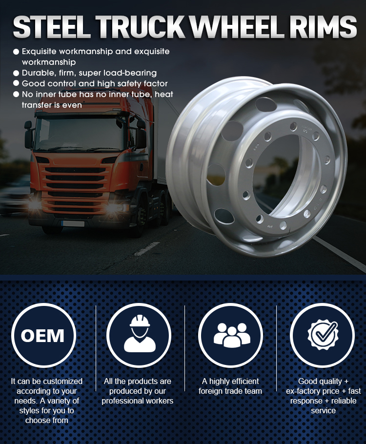 Wholesale Factory High-accuracy Wheel Steel Truck Rim Supplier - China ...
