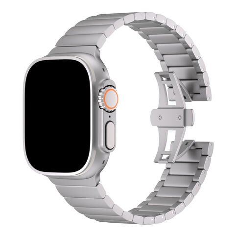 Apple Watch Ultra Titanium Polished 49mm Custom with Genuine Ocean Band
