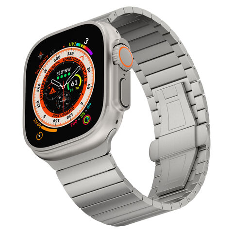 Apple Watch Ultra Titanium Polished 49mm Custom with Genuine Ocean Band