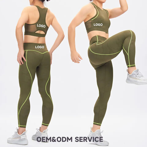las mujeres Gym Yoga conjunto Fitness deportes trajes ropa de