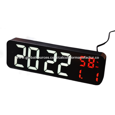 Reloj despertador LED Digital con pantalla de espejo 671, enchufe