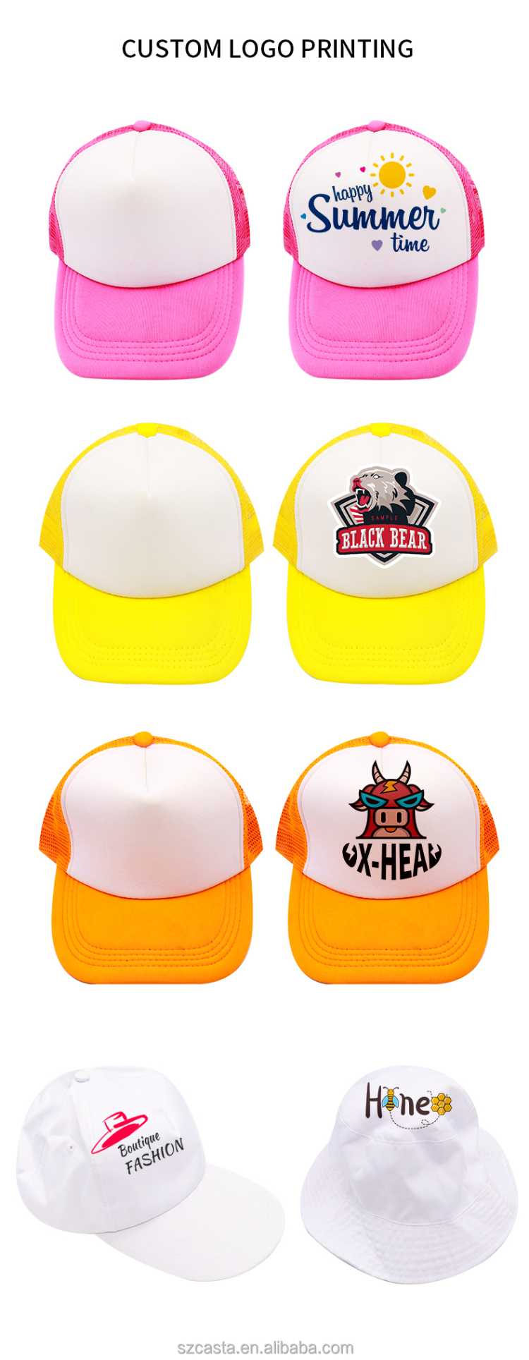 5pcs Heat Transfer Baseball Caps Blank Printing Hats Sublimation Baseball  Hats 