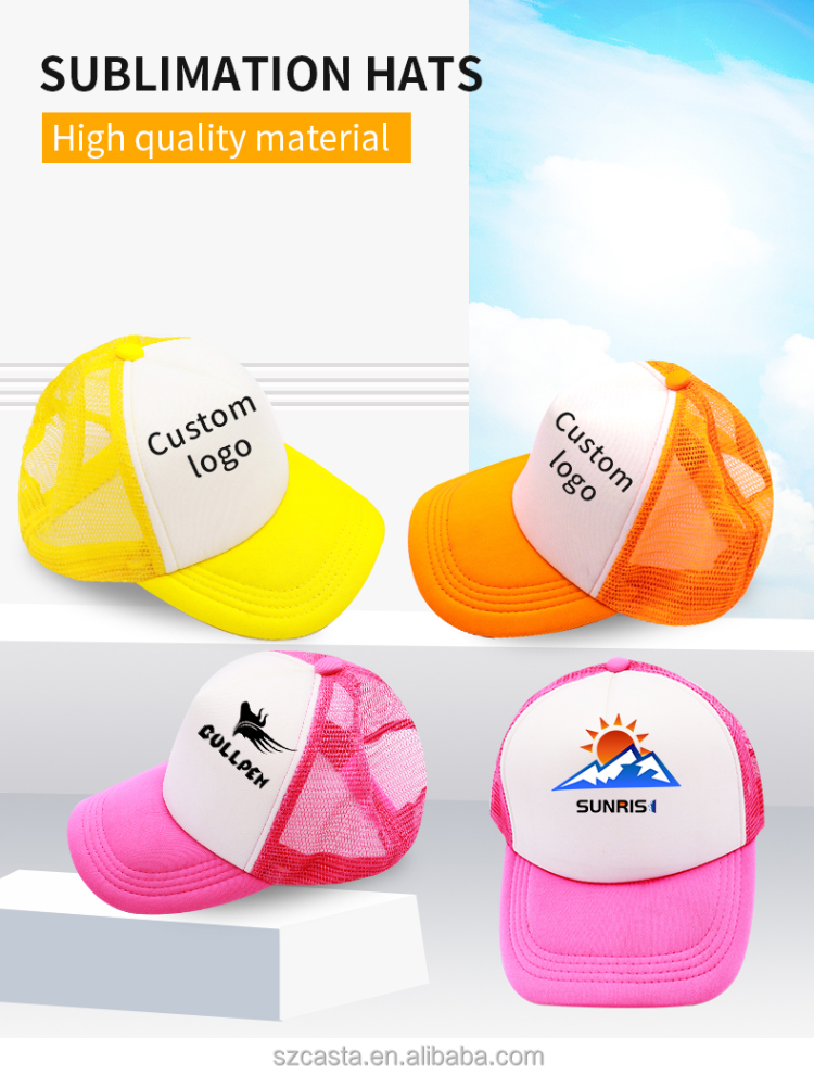 Buy Wholesale China Trucker Hat Custom Logo Embroidery 5 Panel Polyester  Hat For Sublimation Foam Mesh Baseball Cap With Logo Blank Trucker &  Trucker Hat Custom Blank Trucker Hats Mesh at USD