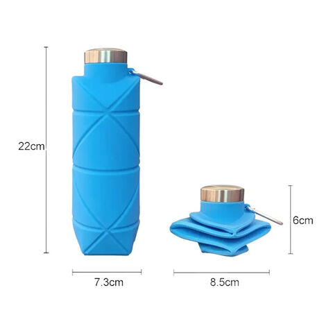 Fließende Wasserflaschen Zusammenklappbare Silikonwasserflaschen