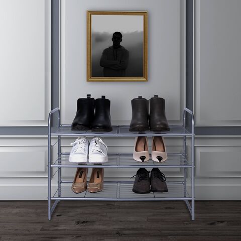 Rack Organizador de Sapatos de Canto de 3 Níveis para Casa, Grande e Pequeno, Economia de Espaço, Venda por Atacado