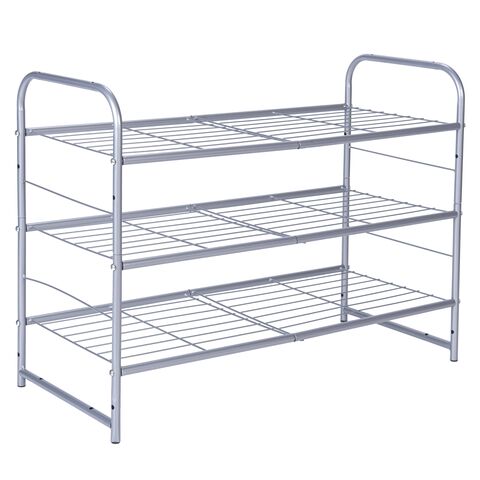 Rack Organizador de Sapatos de Canto de 3 Níveis para Casa, Grande e Pequeno, Economia de Espaço, Venda por Atacado