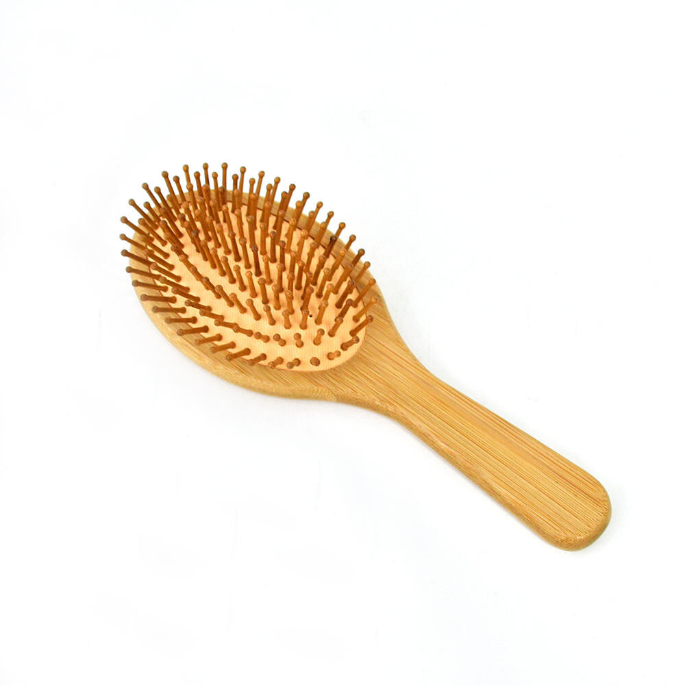 Buy Wholesale China Custom Logo 100% Natural Bamboo Wooden Hair Brush ...