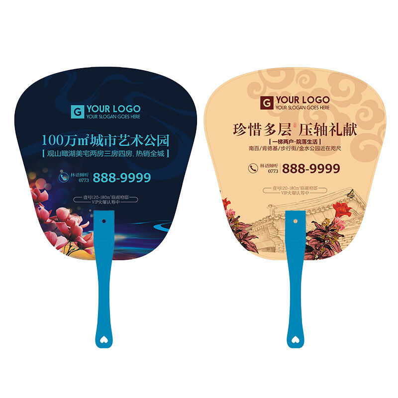 Promo Fan Customized Plastic Folding Fan With Advertising Logo Print For ...