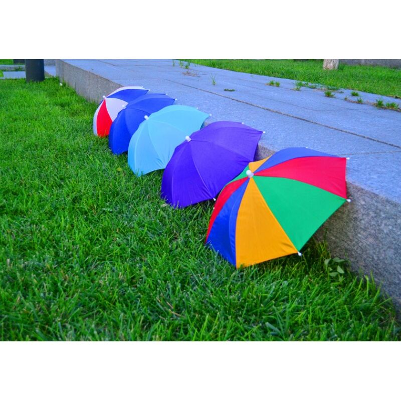 Buy Wholesale China Hat Umbrella Customized Printed Foldable Hat Head Shape Umbrella Hat For