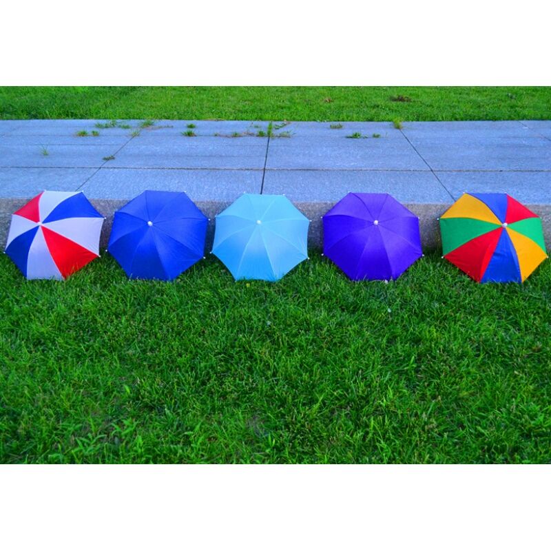 Buy Wholesale China Hat Umbrella Customized Printed Foldable Hat Head Shape Umbrella Hat For